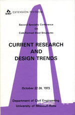 (1973) -  2nd International Specialty Conference on Cold-Formed Steel Structures