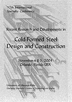 (2004) - 17th International Specialty Conference on Cold-Formed Steel Structures