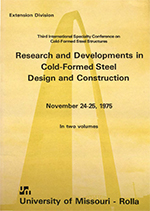 (1975) -  3rd International Specialty Conference on Cold-Formed Steel Structures