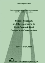 (1990) - 10th International Specialty Conference on Cold-Formed Steel Structures