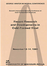 (1984) -  7th International Specialty Conference on Cold-Formed Steel Structures