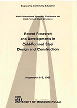 (1988) -  9th International Specialty Conference on Cold-Formed Steel Structures