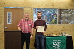 Art in the Library Exhibition Spring 2018, Roger Weaver and Ben Palmer with award