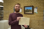 Art in the Library Exhibition Spring 2018, Ben Palmer with award by art: Notable Work