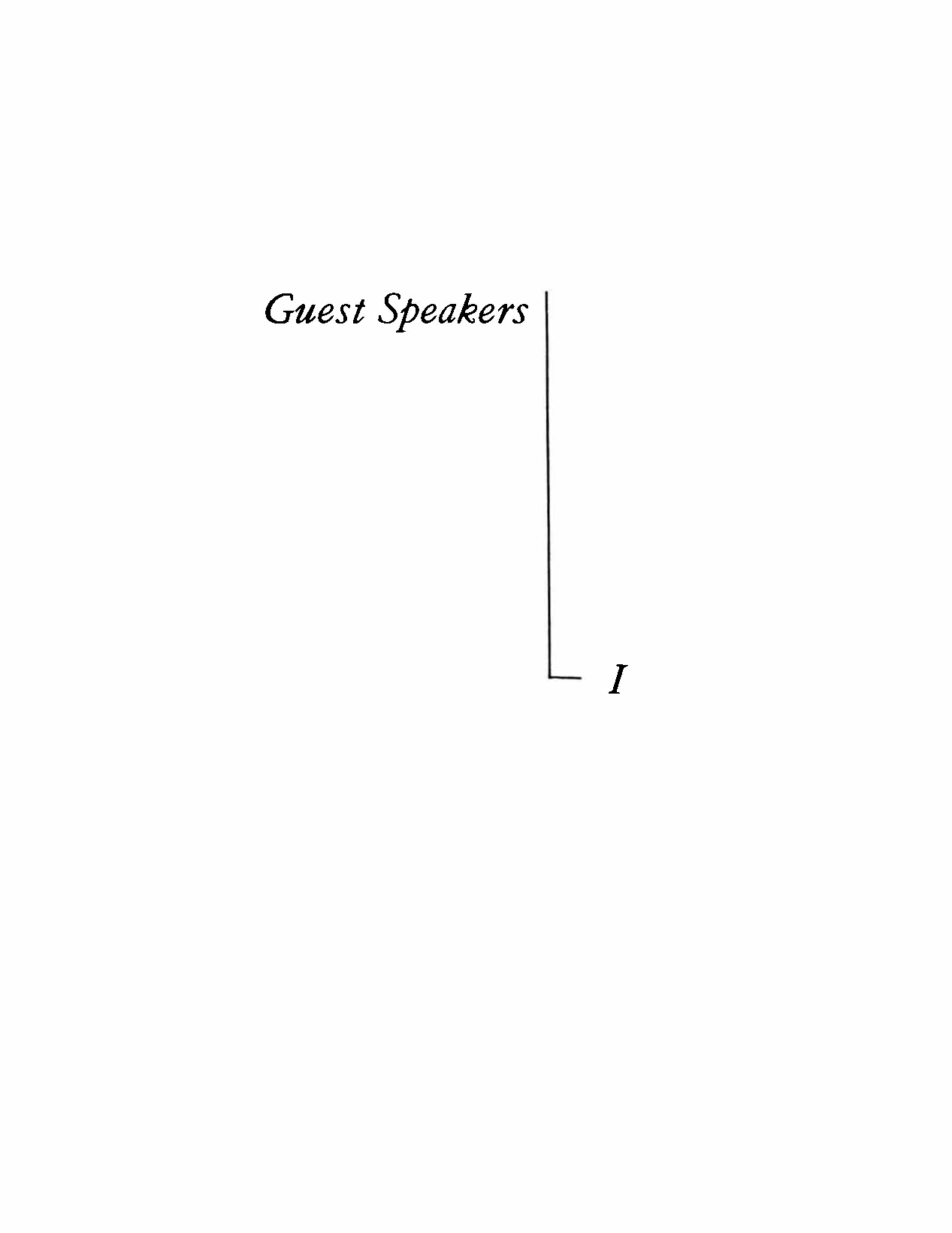 I Guest Speakers