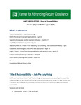 April 2026 CAFE Newsletter