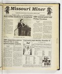 The Missouri Miner, December 11, 1991