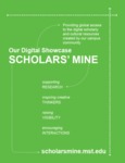 Our Digital Showcase Scholars' Mine Promotional Flyer Front Page by James Roger Weaver